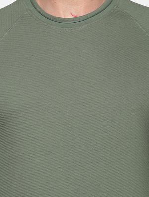 taupe green solid sweatshirt - 18077205 - Standard Image - 5