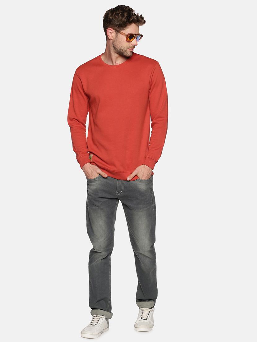 oxy fire red solid sweatshirt - 18077257 - Zoom Image - 4