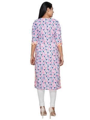 multi colored straight kurta - 18079407 - Standard Image - 3