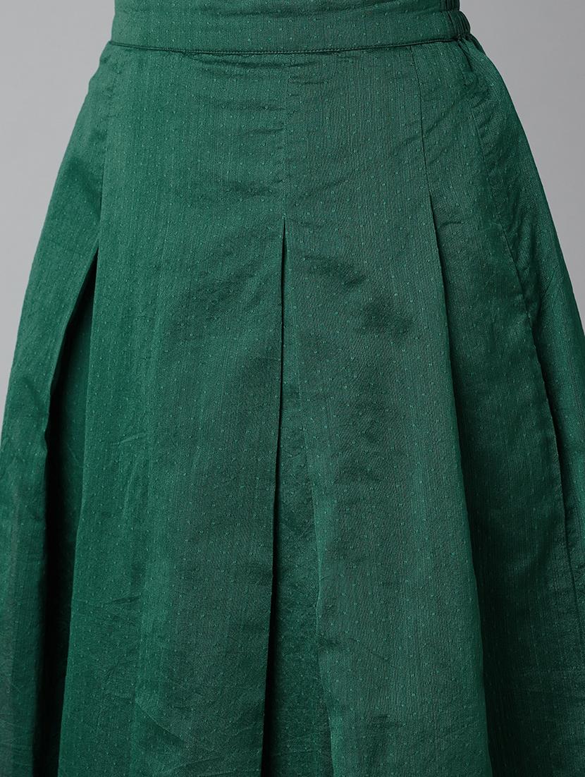 green cotton skirt top set - 18079725 - Zoom Image - 5