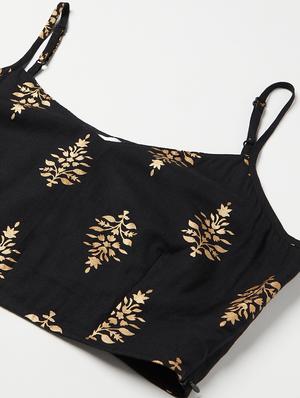 black rayon skirt top set - 18079726 - Standard Image - 6