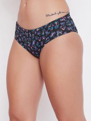 black printed hipster panty - 18080268 - Standard Image - 2