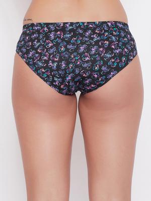 black printed hipster panty - 18080268 - Standard Image - 3