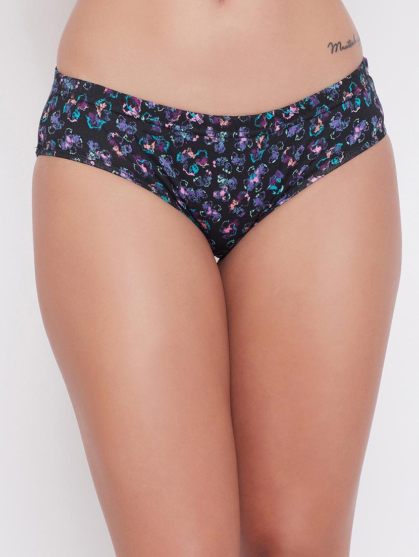 black printed hipster panty - 18080268 - Zoom Image - 1