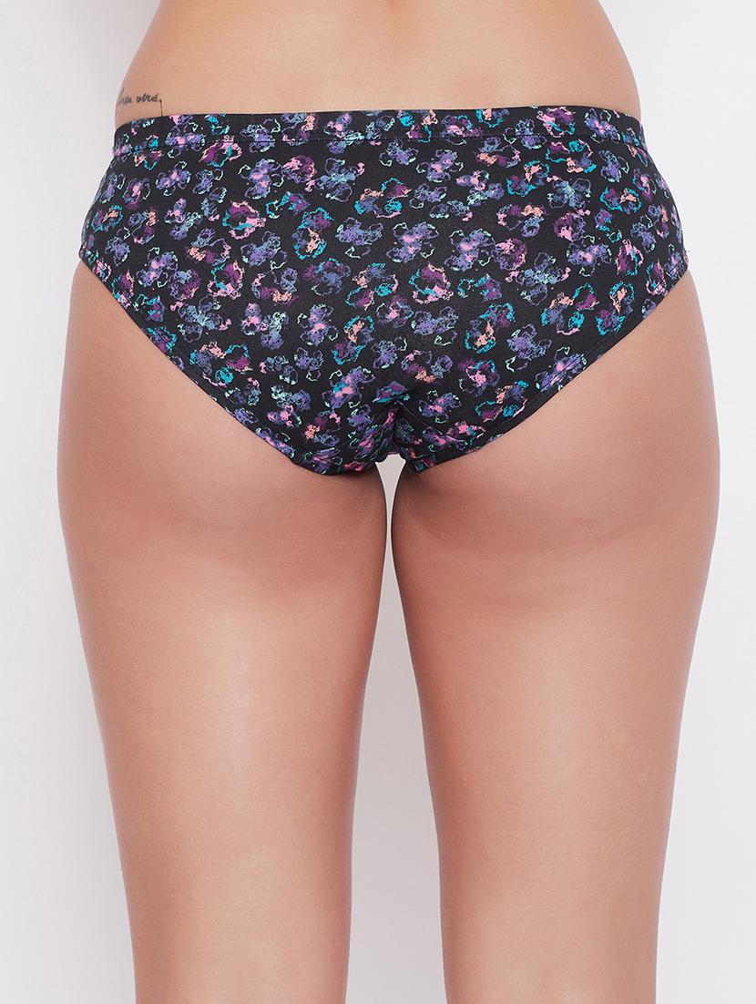 black printed hipster panty - 18080268 - Zoom Image - 3