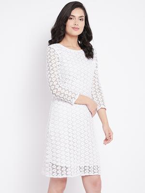white net bodycon dress - 18080820 - Standard Image - 3