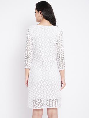 white net bodycon dress - 18080820 - Standard Image - 4