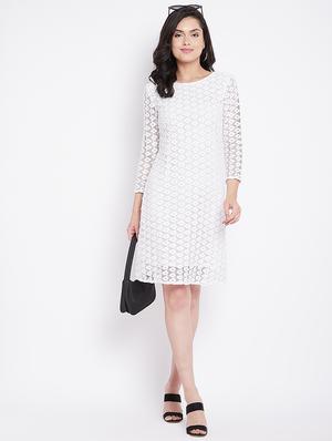 white net bodycon dress - 18080820 - Standard Image - 5
