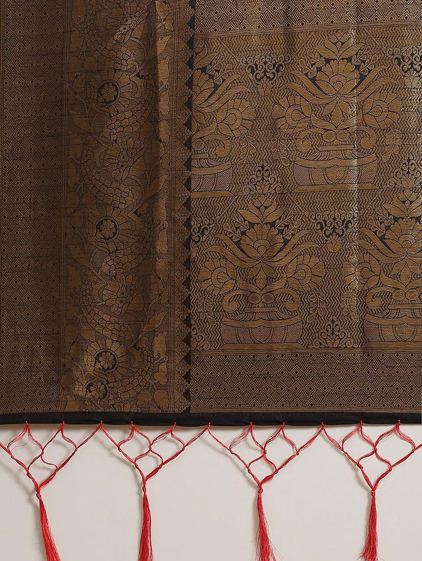 zari work kanjivaram saree with blouse - 18080858 - Zoom Image - 4