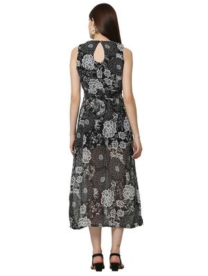 multi colored georgette maxi dress - 18080934 - Standard Image - 3