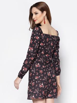 sweetheart neck floral a-line dress - 18081112 - Standard Image - 3