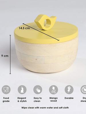 fireflies wood container artisan crafted handcrafted sustainable wooden container (pack of 1, yellow) - 18082060 - Standard Image - 3