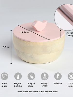 fireflies wood container artisan crafted handcrafted sustainable wooden container with lift off lids (pack of 1, pink bluff) - 18082076 - Standard Image - 3