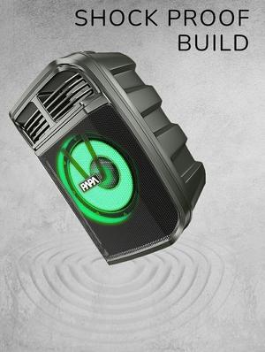 audio storm (black) - 10 watt bluetooth party speaker with led lights. - 18083539 - Standard Image - 3