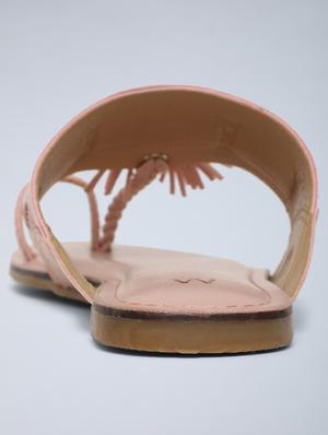 gold one toe sandal - 18083640 - Standard Image - 3