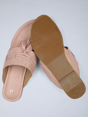 gold one toe sandal - 18083640 - Standard Image - 4