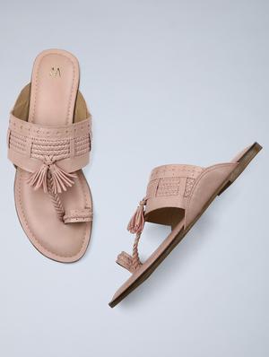 gold one toe sandal - 18083640 - Standard Image - 5