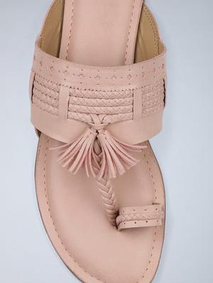 gold one toe sandal - 18083640 - Standard Image - 6