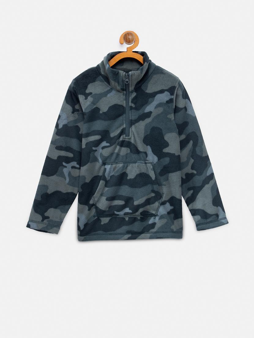 navy blue camouflage sweatshirt - 18089252 - Zoom Image - 1
