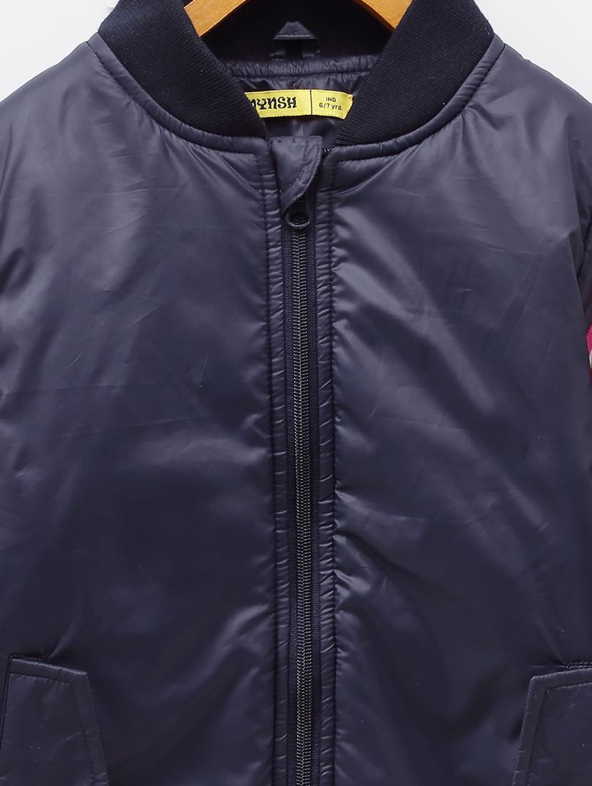 navy blue contrast taped jacket - 18089270 - Zoom Image - 4