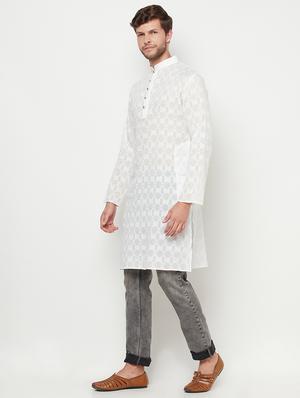 solid long kurta - 18107430 - Standard Image - 2