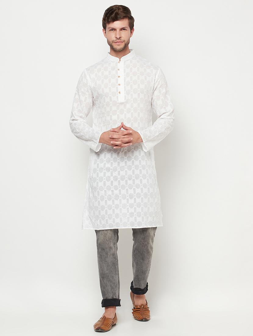 solid long kurta - 18107430 - Zoom Image - 1