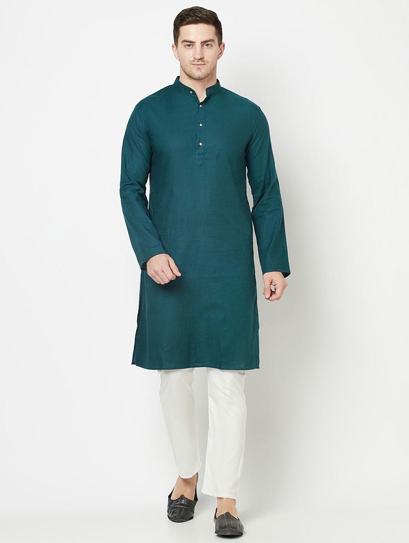 solid long kurta - 18107436 - Zoom Image - 1