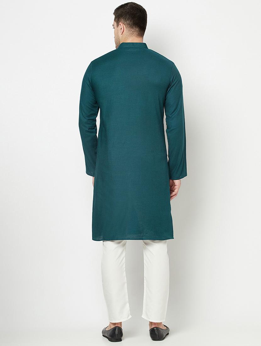 solid long kurta - 18107436 - Zoom Image - 3