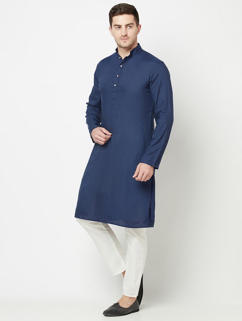 solid long kurta - 18107438 - Zoom Image - 2