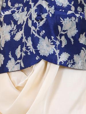 white floral kurta set - 18107576 - Standard Image - 4