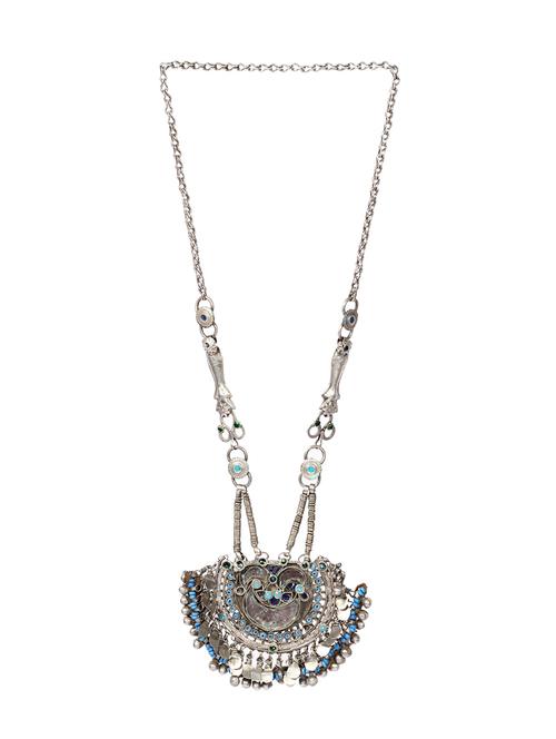 silver handcrafted statement necklace - 18107655 - Very Small Image - 1