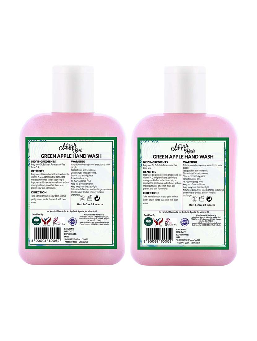 green apple - natural hand wash (pack of 2 - 250 ml) - sulfate & paraben free, 500 ml - 18107891 - Zoom Image - 2