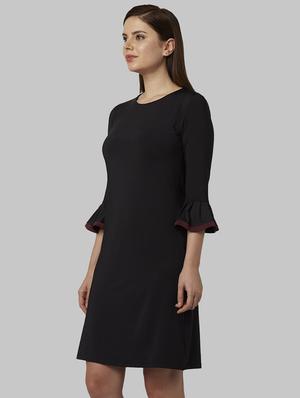 flute sleeves sheath dress - 18108888 - Standard Image - 2