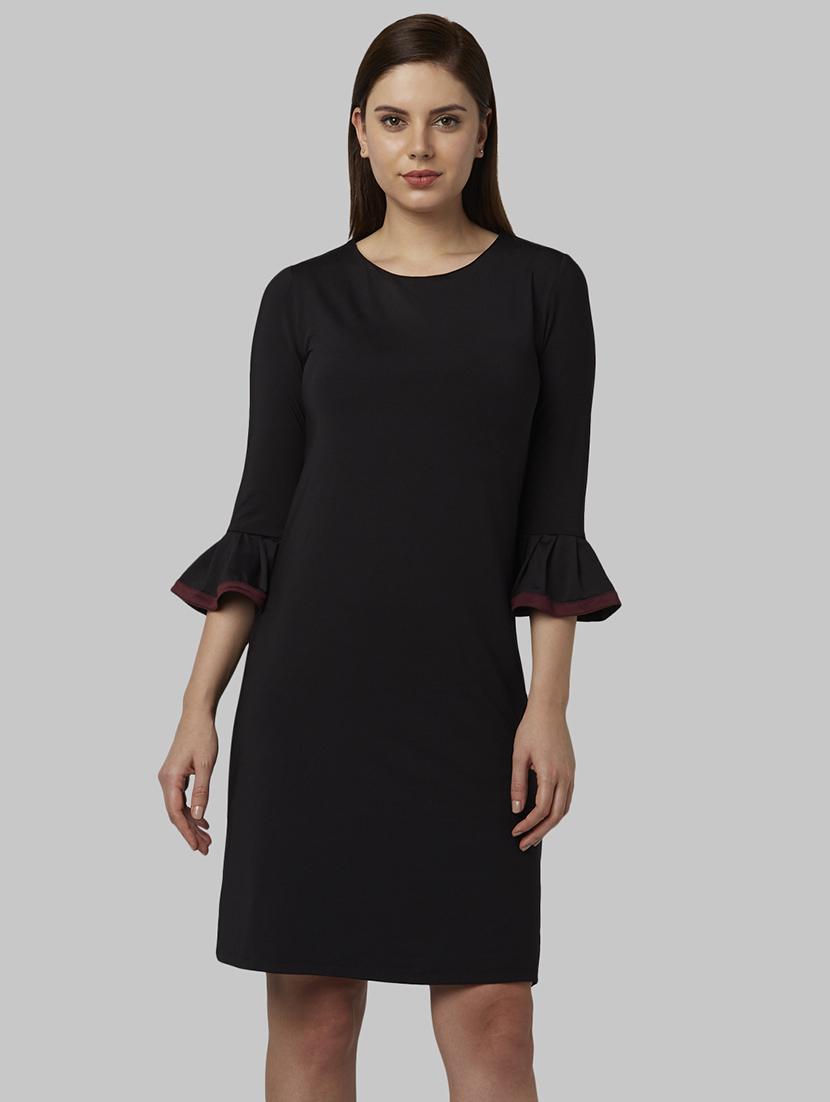 flute sleeves sheath dress - 18108888 - Zoom Image - 1
