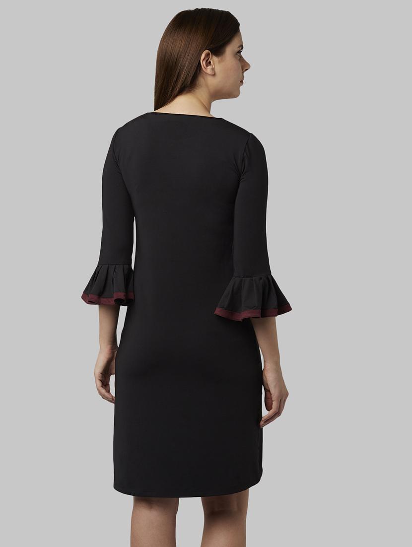 flute sleeves sheath dress - 18108888 - Zoom Image - 3