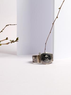 silver cuffs bracelet - 18109595 - Standard Image - 2