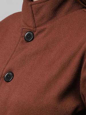 tie front solid trench coat - 18109905 - Standard Image - 4