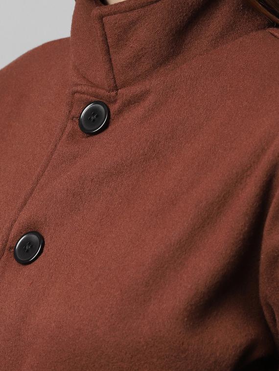 tie front solid trench coat - 18109905 - Zoom Image - 4
