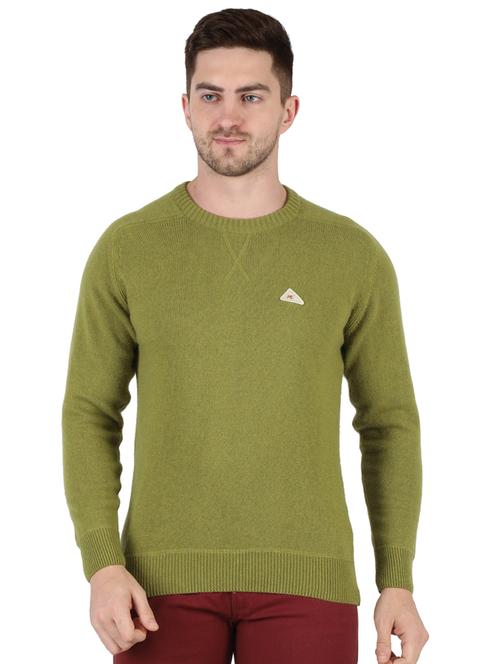 green wool pullover - 18110690 - Standard Image - 1