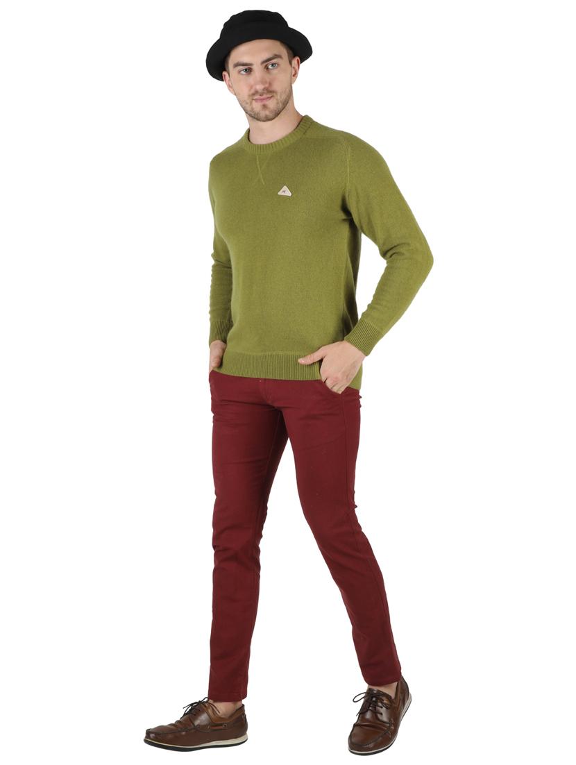 green wool pullover - 18110690 - Zoom Image - 4