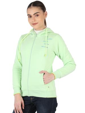 green cotton blend regular sweatshirt - 18110846 - Standard Image - 2