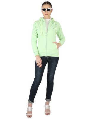 green cotton blend regular sweatshirt - 18110846 - Standard Image - 4