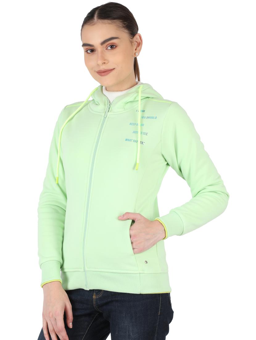 green cotton blend regular sweatshirt - 18110846 - Zoom Image - 2