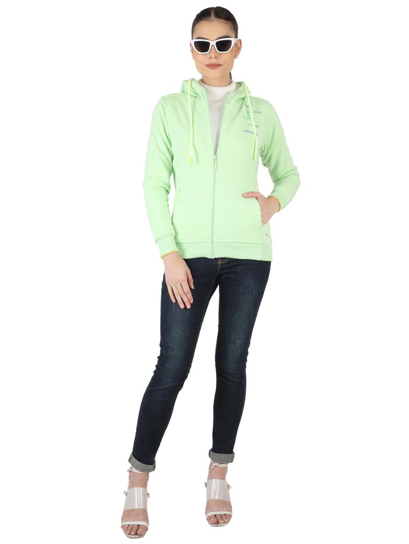 green cotton blend regular sweatshirt - 18110846 - Zoom Image - 4