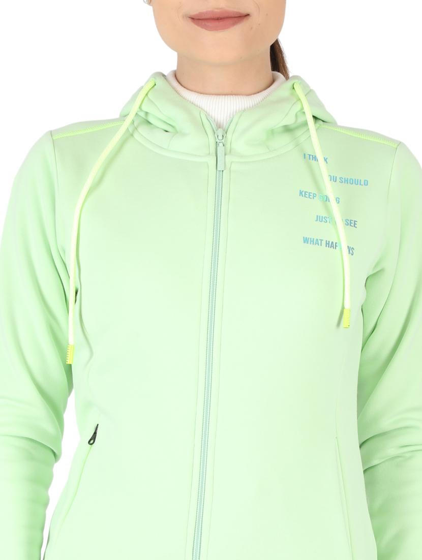 green cotton blend regular sweatshirt - 18110846 - Zoom Image - 5