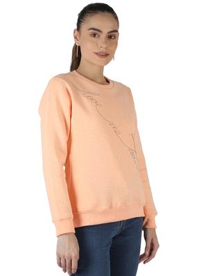 pink cotton blend regular sweatshirt - 18110873 - Standard Image - 2