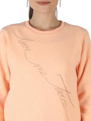 pink cotton blend regular sweatshirt - 18110873 - Standard Image - 6