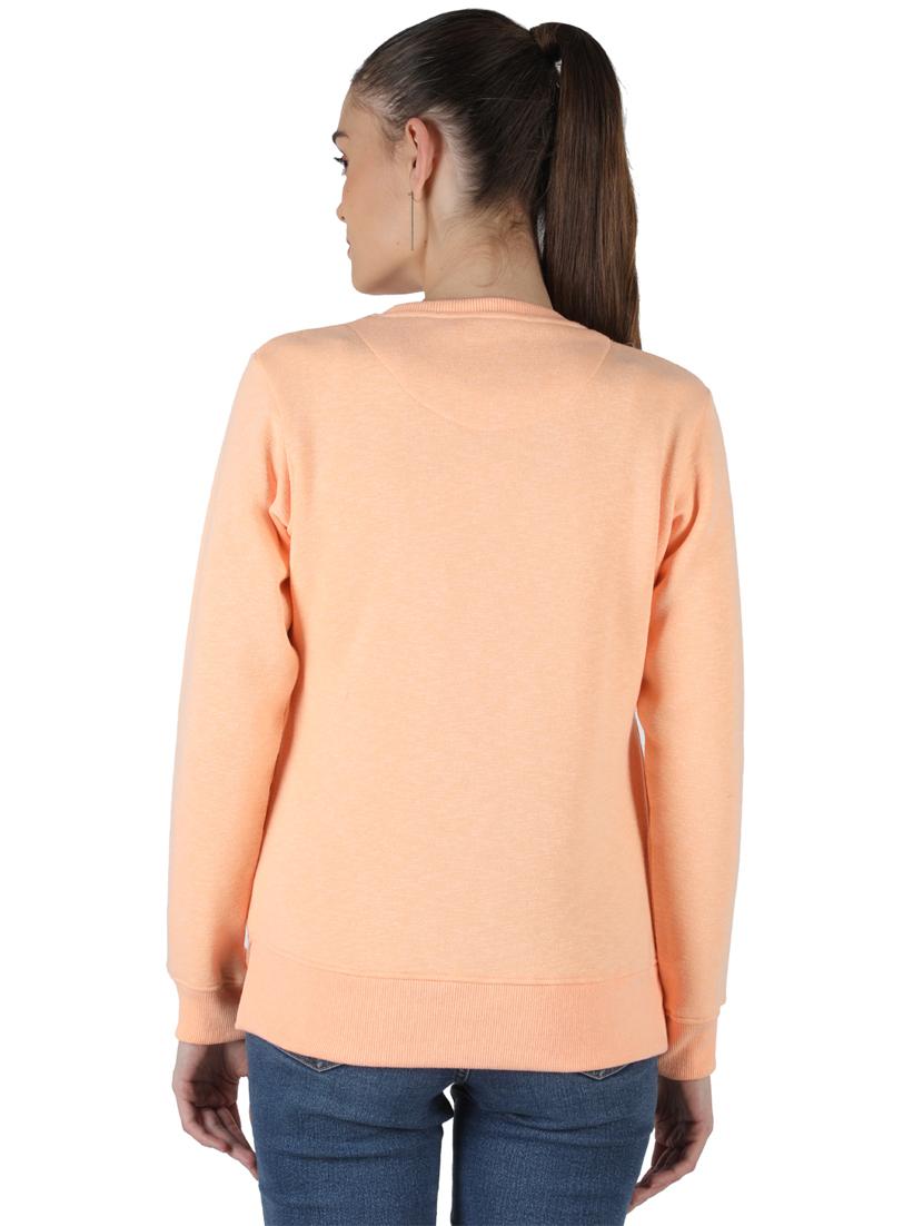 pink cotton blend regular sweatshirt - 18110873 - Zoom Image - 4