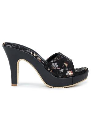 black synthetic sandals - 18111351 - Standard Image - 2