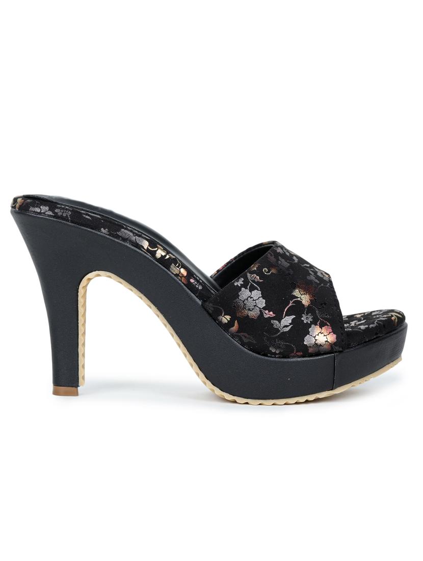 black synthetic sandals - 18111351 - Zoom Image - 2
